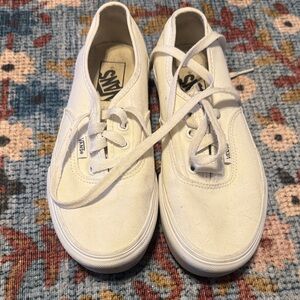 Vans Classic White Lace-Up Sneakers